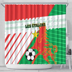 Support Les Etalons - Burkina Faso Football Shower Curtain