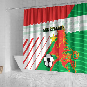 Support Les Etalons - Burkina Faso Football Shower Curtain