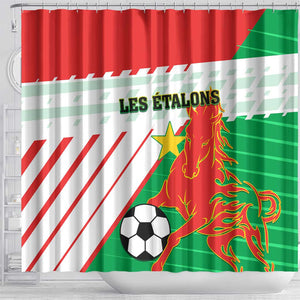 Support Les Etalons - Burkina Faso Football Shower Curtain