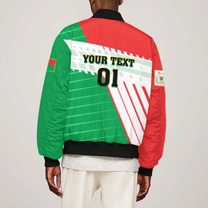 Support Les Etalons - Burkina Faso Football Sleeve Zip Bomber Jacket