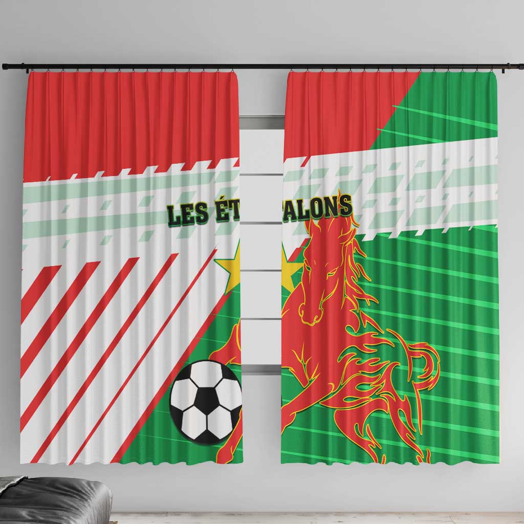 Support Les Etalons - Burkina Faso Football Window Curtain