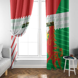 Support Les Etalons - Burkina Faso Football Window Curtain