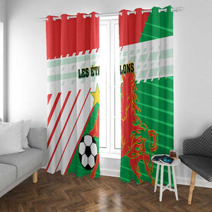 Support Les Etalons - Burkina Faso Football Window Curtain