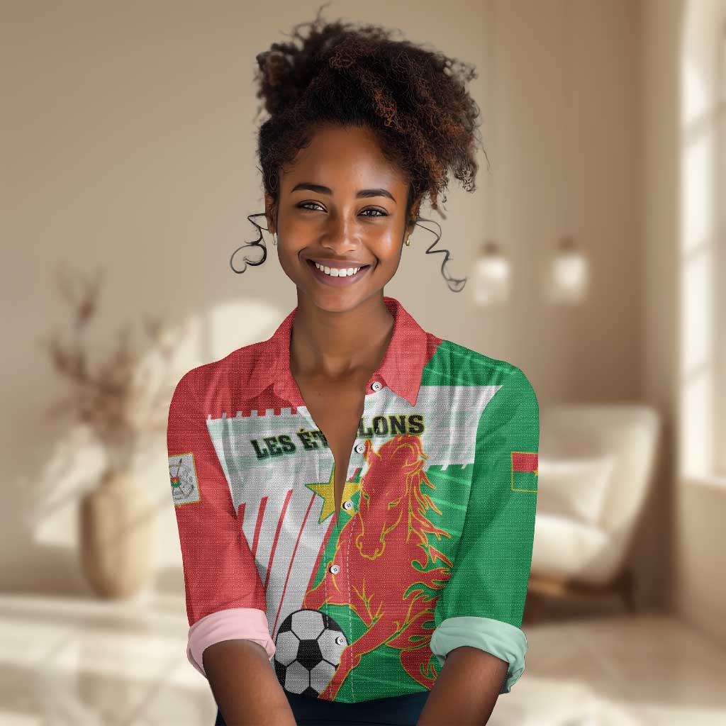 Support Les Etalons - Burkina Faso Football Women Casual Shirt