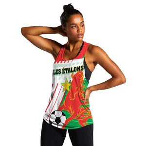 Support Les Etalons - Burkina Faso Football Women Racerback Tank