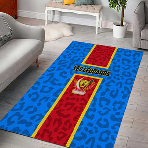 Support Les Leopards - DR Congo Football Area Rug