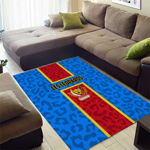 Support Les Leopards - DR Congo Football Area Rug