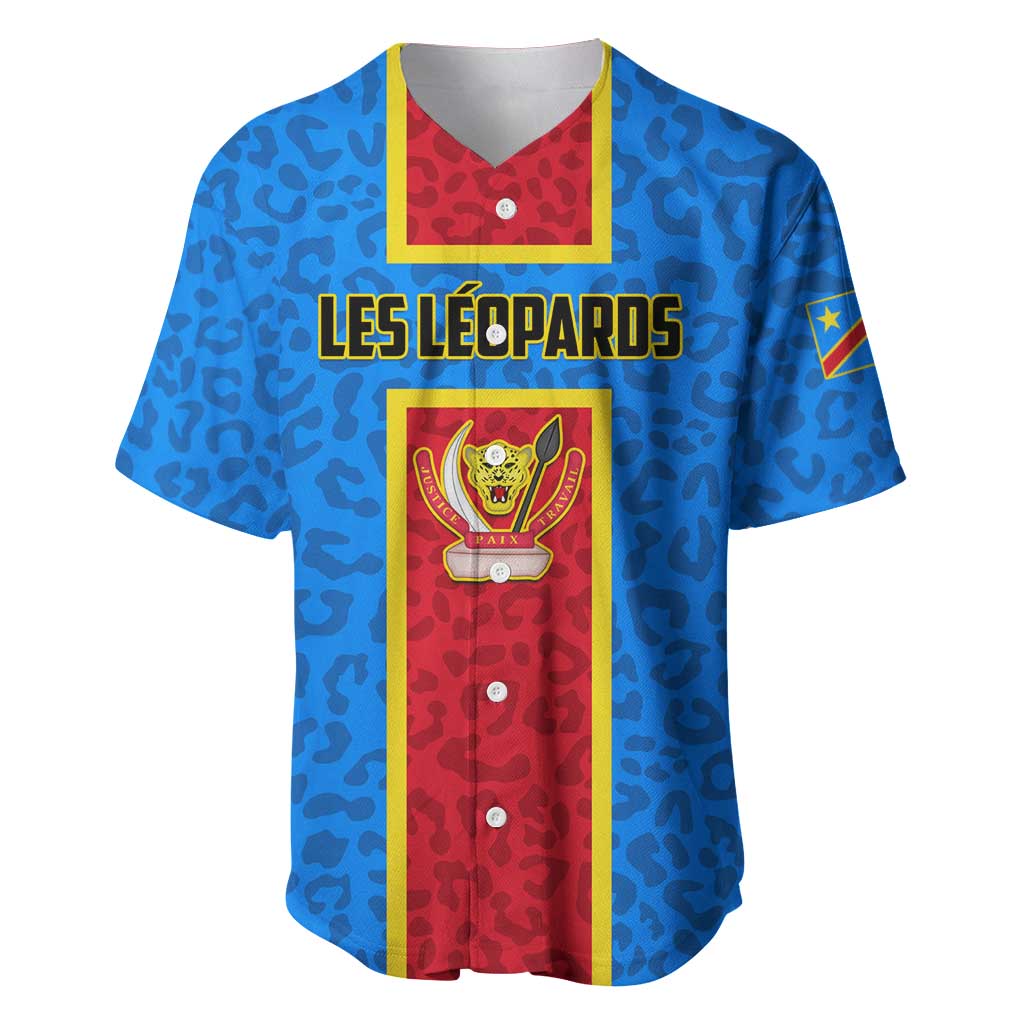 Support Les Leopards - DR Congo Football Baseball Jersey