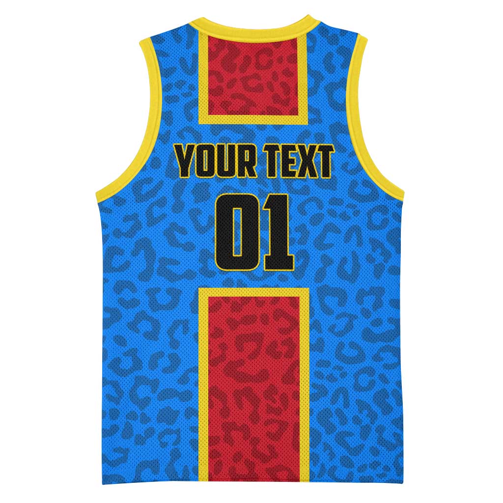 Support Les Leopards - DR Congo Football Basketball Jersey LT01