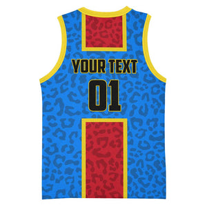 Support Les Leopards - DR Congo Football Basketball Jersey LT01