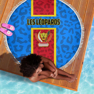 Support Les Leopards - DR Congo Football Beach Blanket