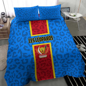 Support Les Leopards - DR Congo Football Bedding Set