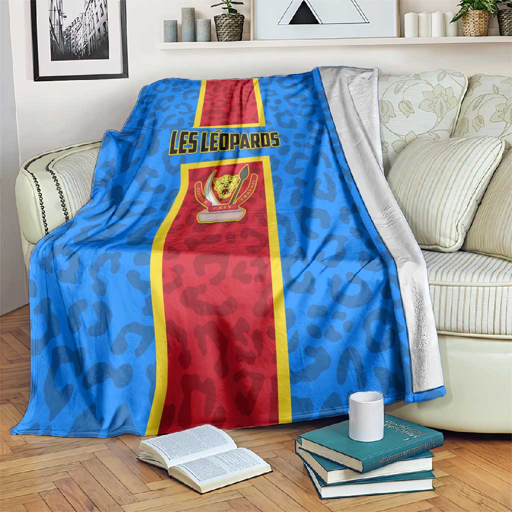 Support Les Leopards - DR Congo Football Blanket