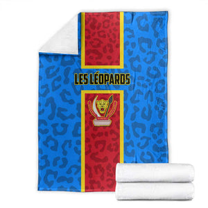 Support Les Leopards - DR Congo Football Blanket