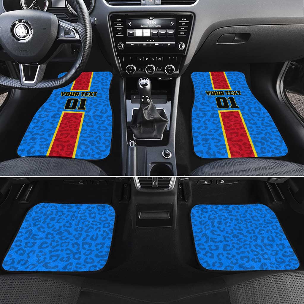 Support Les Leopards - DR Congo Football Car Mats