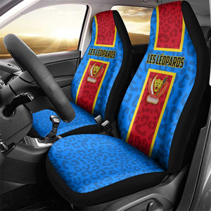 Support Les Leopards - DR Congo Football Car Seat Cover