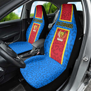 Support Les Leopards - DR Congo Football Car Seat Cover