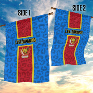 Support Les Leopards - DR Congo Football Garden Flag