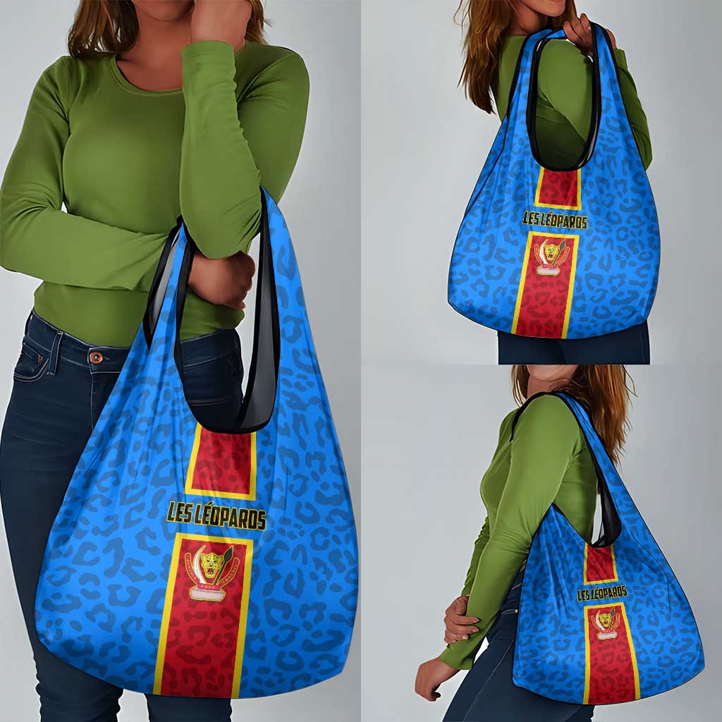 Support Les Leopards - DR Congo Football Grocery Bag