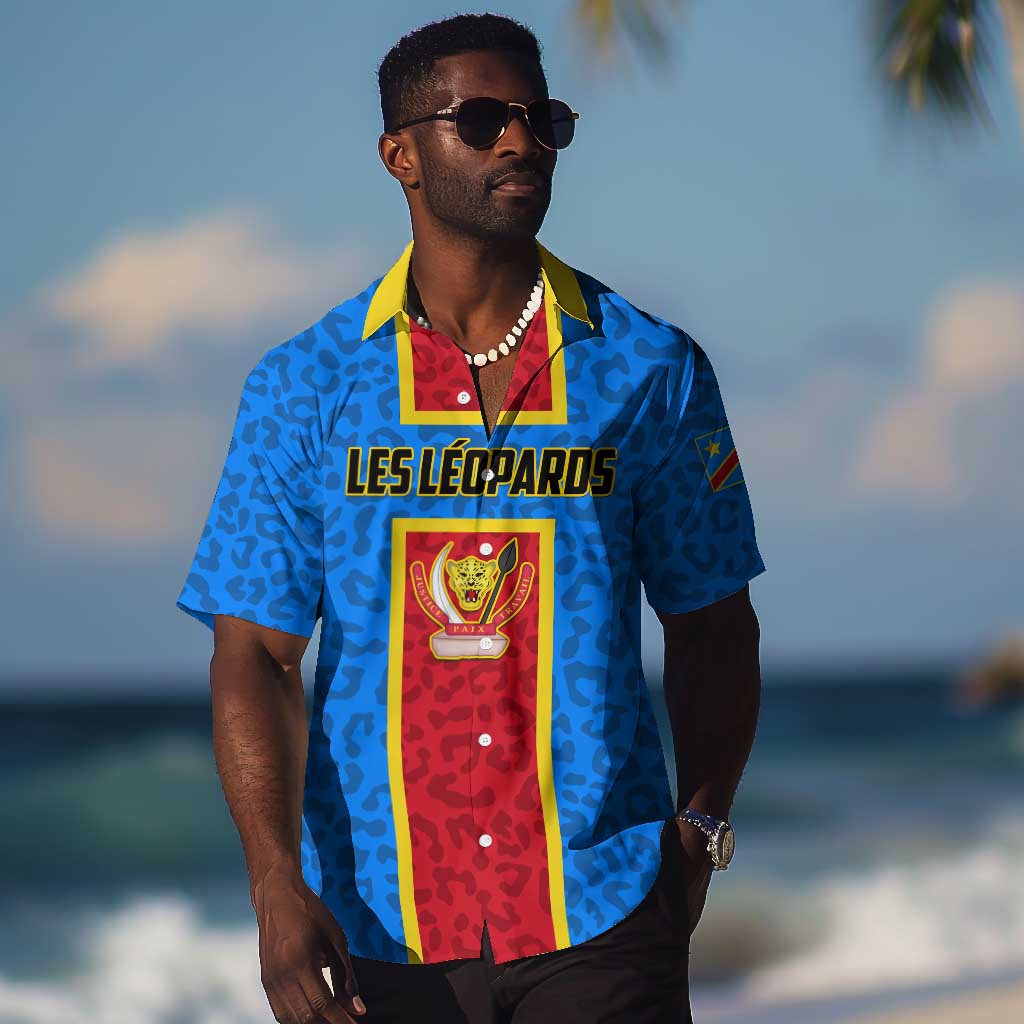 Support Les Leopards - DR Congo Football Hawaiian Shirt