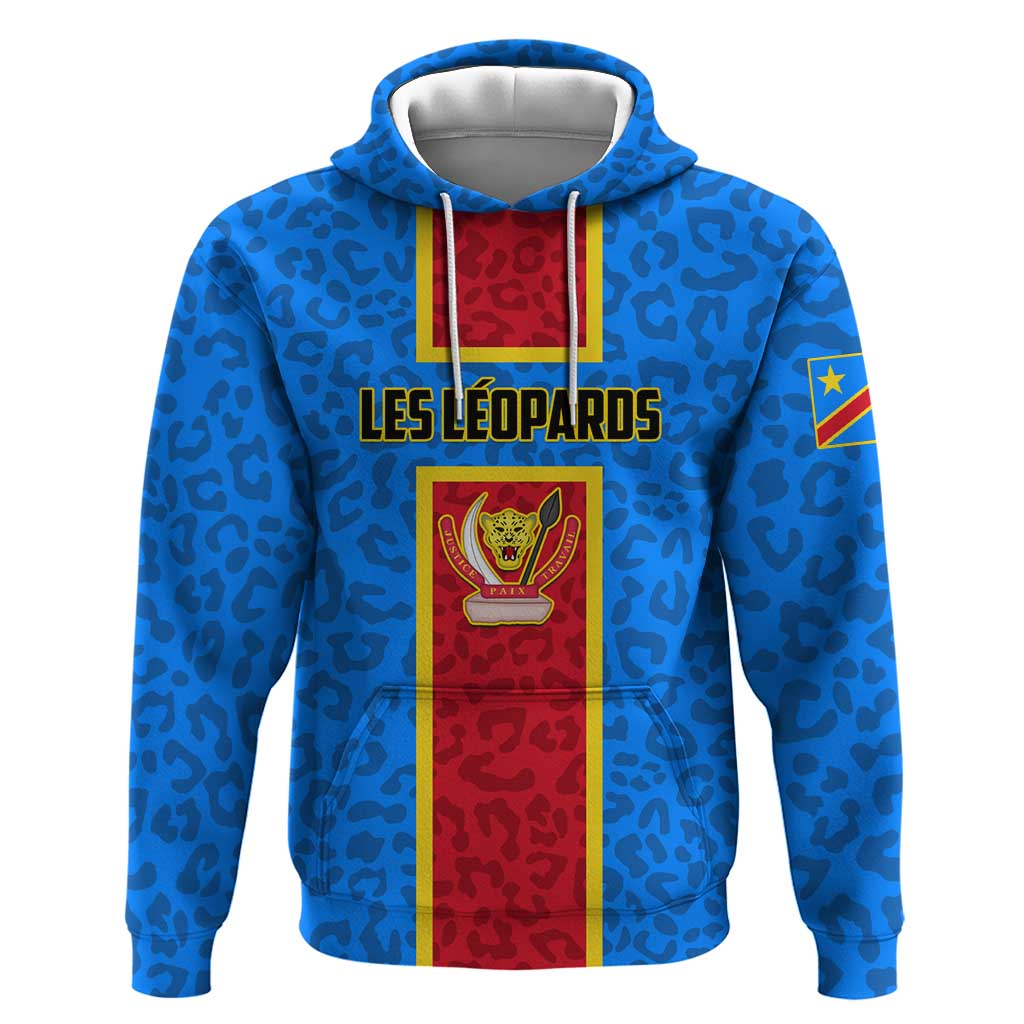 Support Les Leopards - DR Congo Football Hoodie