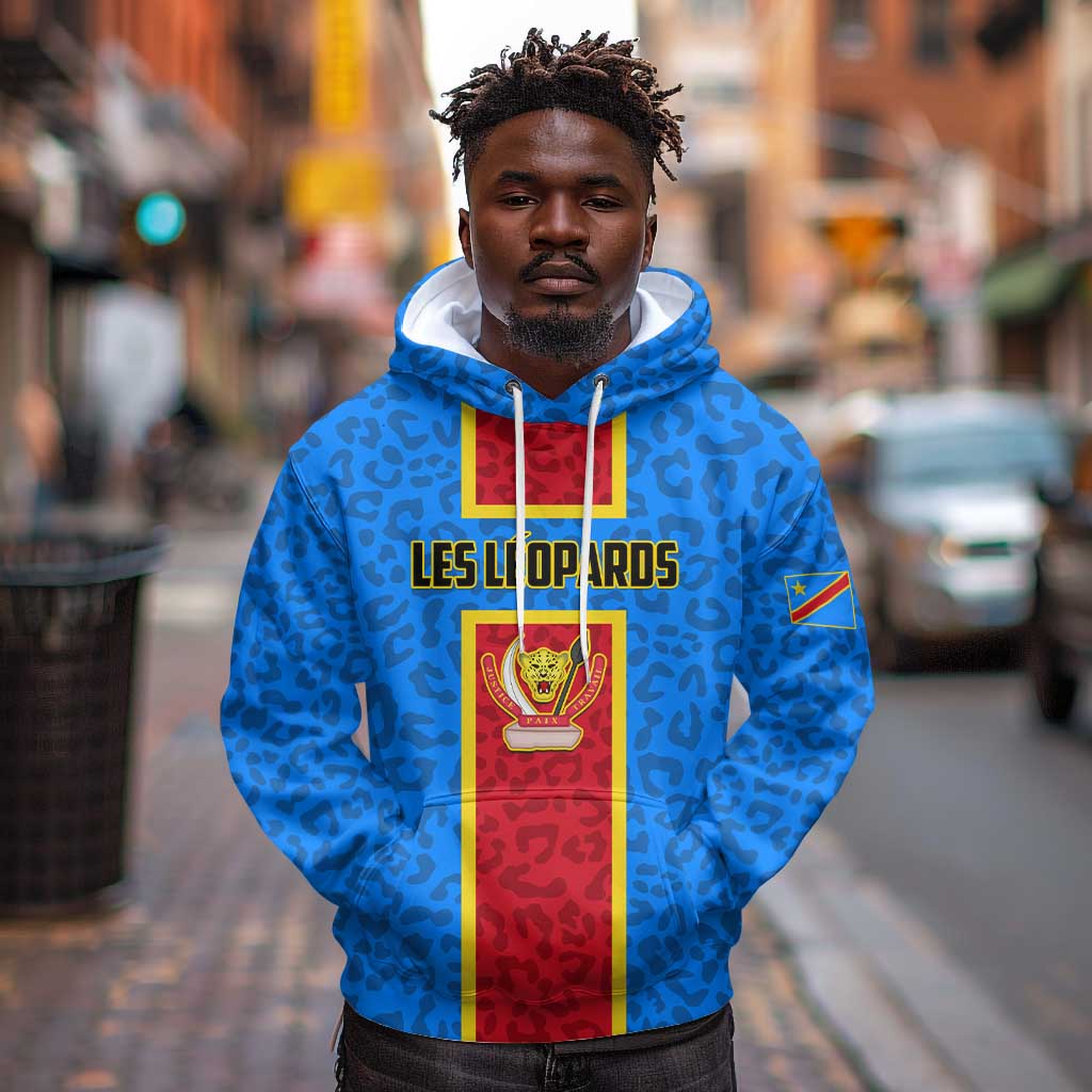 Support Les Leopards - DR Congo Football Hoodie