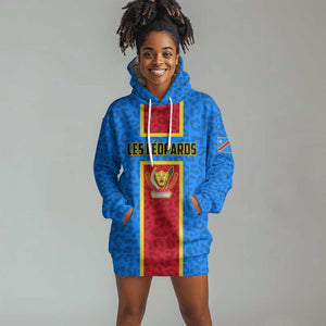 Support Les Leopards - DR Congo Football Hoodie Dress