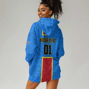 Support Les Leopards - DR Congo Football Hoodie Dress