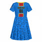 Support Les Leopards - DR Congo Football Kid Short Sleeve Dress