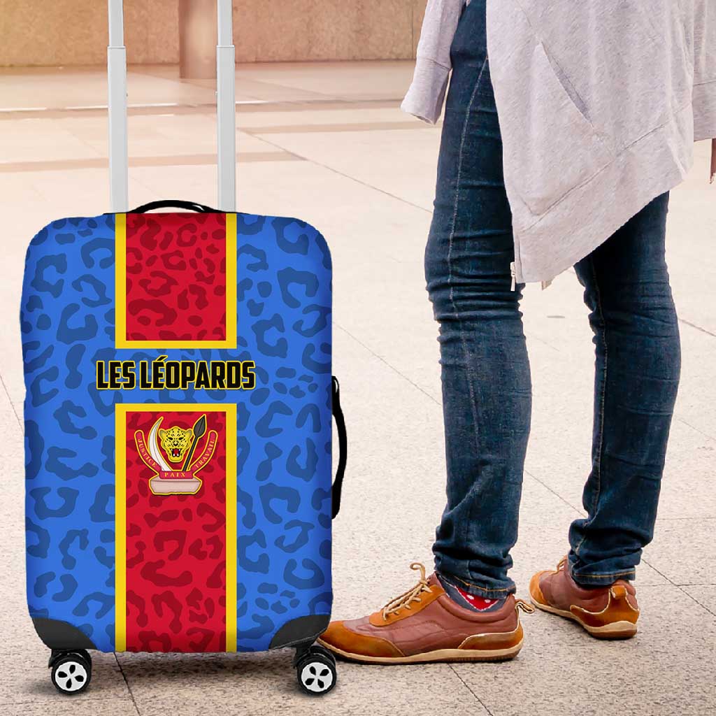 Support Les Leopards - DR Congo Football Luggage Cover