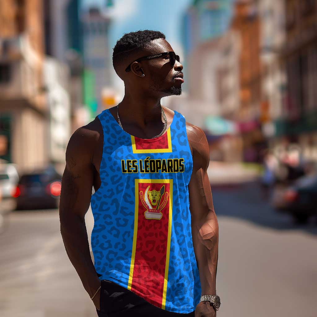 Support Les Leopards - DR Congo Football Men Tank Top