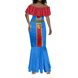 Support Les Leopards - DR Congo Football Mermaid Dress