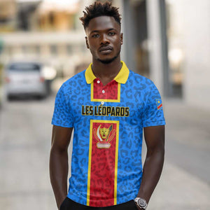 Support Les Leopards - DR Congo Football Polo Shirt