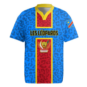 Support Les Leopards - DR Congo Football Rugby Jersey