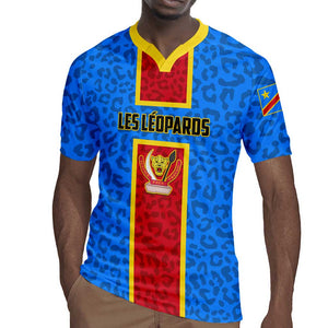 Support Les Leopards - DR Congo Football Rugby Jersey