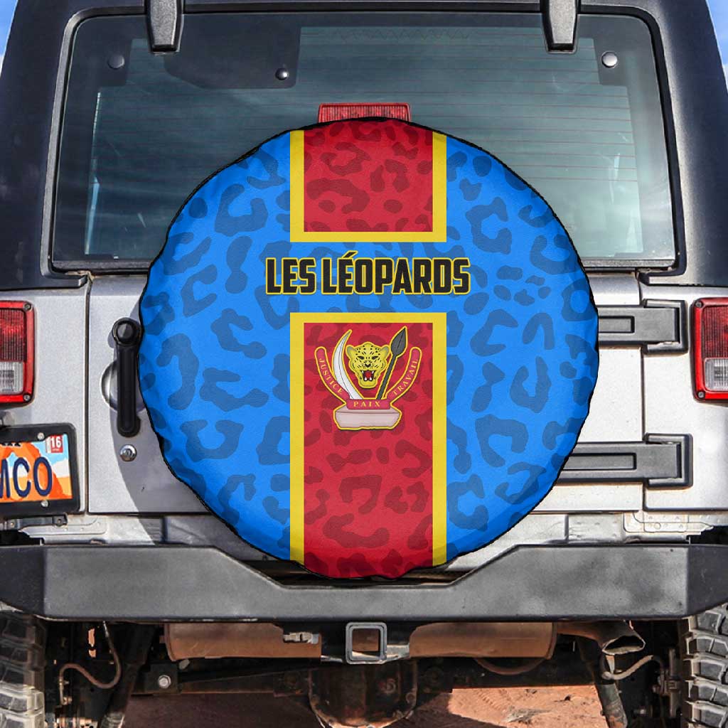 Support Les Leopards - DR Congo Football Spare Tire Cover