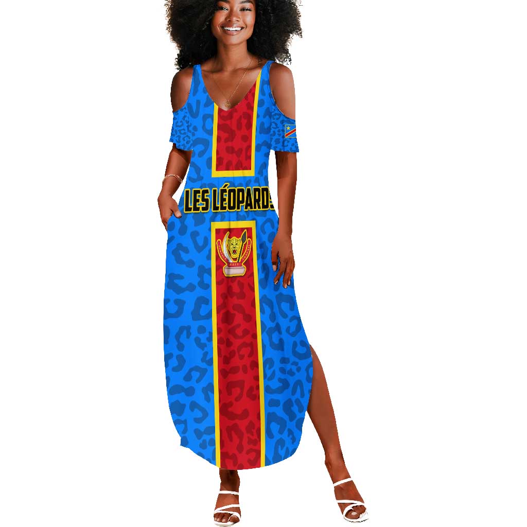 Support Les Leopards - DR Congo Football Summer Maxi Dress