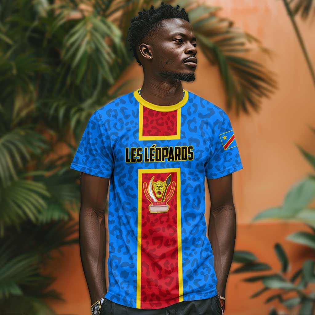 Support Les Leopards - DR Congo Football T shirt