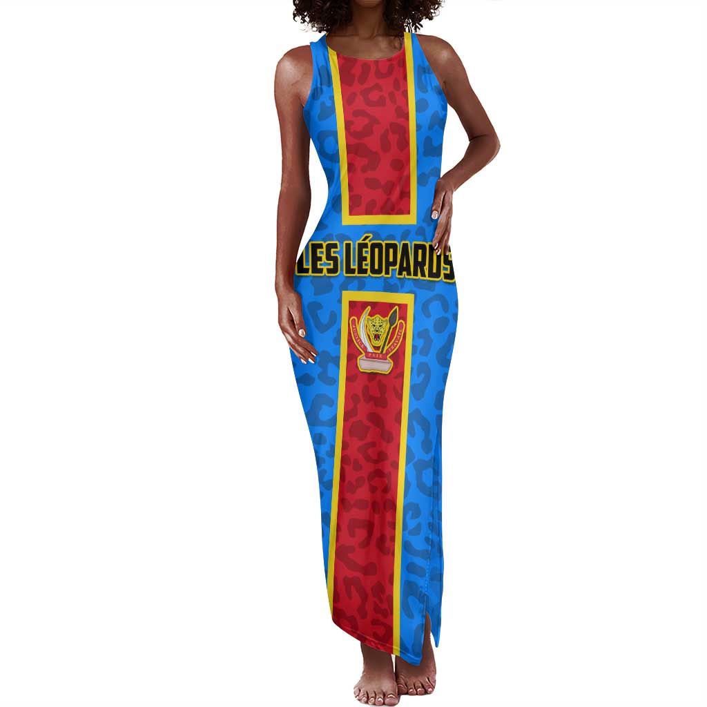 Support Les Leopards - DR Congo Football Tank Maxi Dress