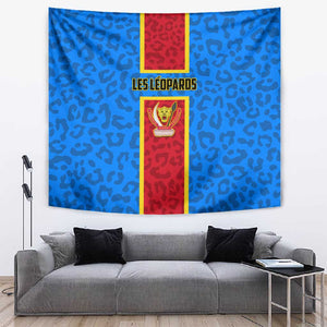 Support Les Leopards - DR Congo Football Tapestry