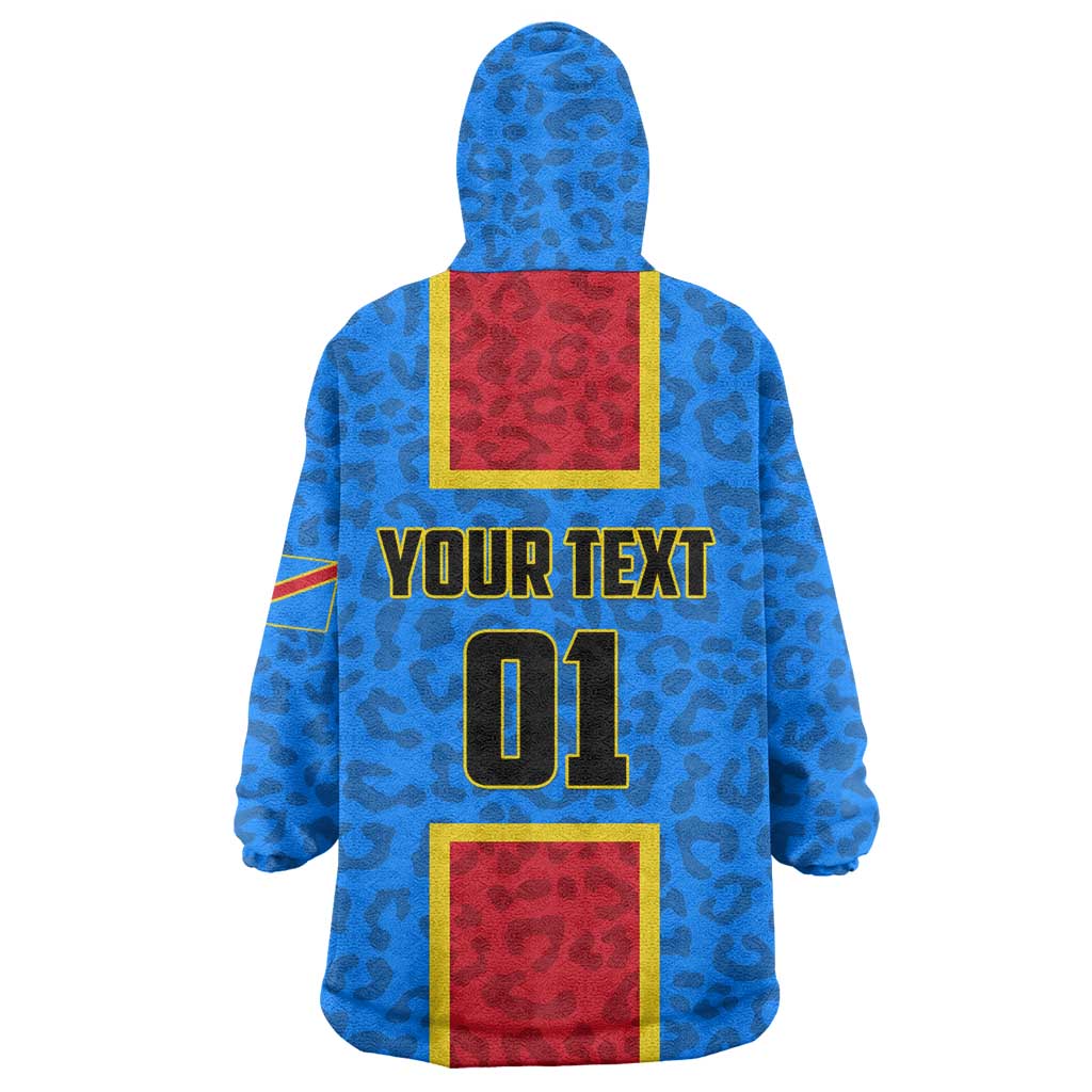 Support Les Leopards - DR Congo Football Wearable Blanket Hoodie