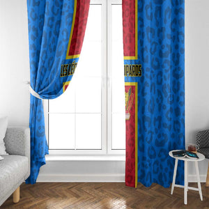 Support Les Leopards - DR Congo Football Window Curtain