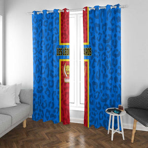 Support Les Leopards - DR Congo Football Window Curtain