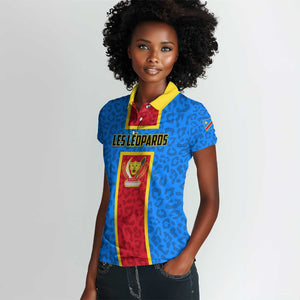 Support Les Leopards - DR Congo Football Women Polo Shirt