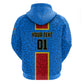 Support Les Leopards - DR Congo Football Zip Hoodie