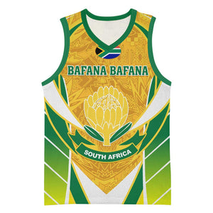 Support Bafana Bafana - South Africa Soccer Basketball Jersey LT01