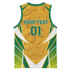 Support Bafana Bafana - South Africa Soccer Basketball Jersey LT01
