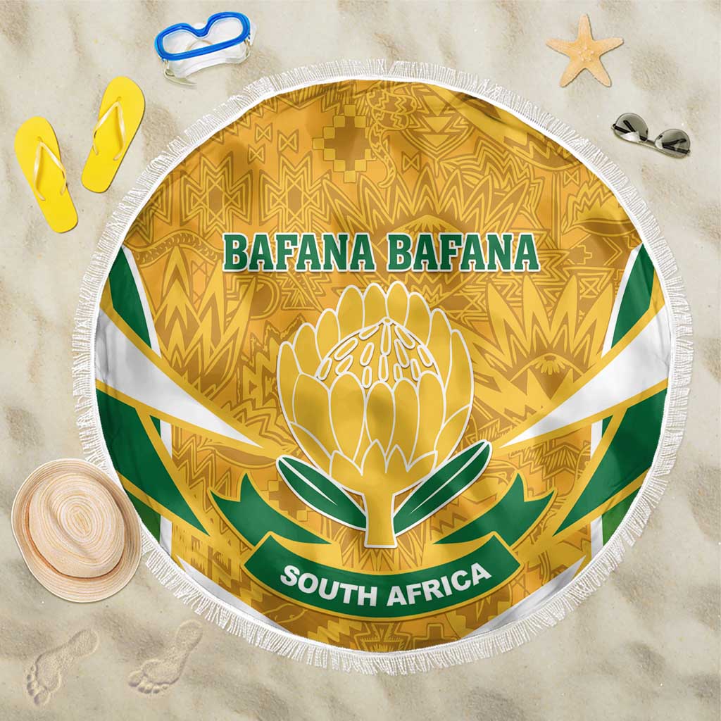 Support Bafana Bafana - South Africa Soccer Beach Blanket