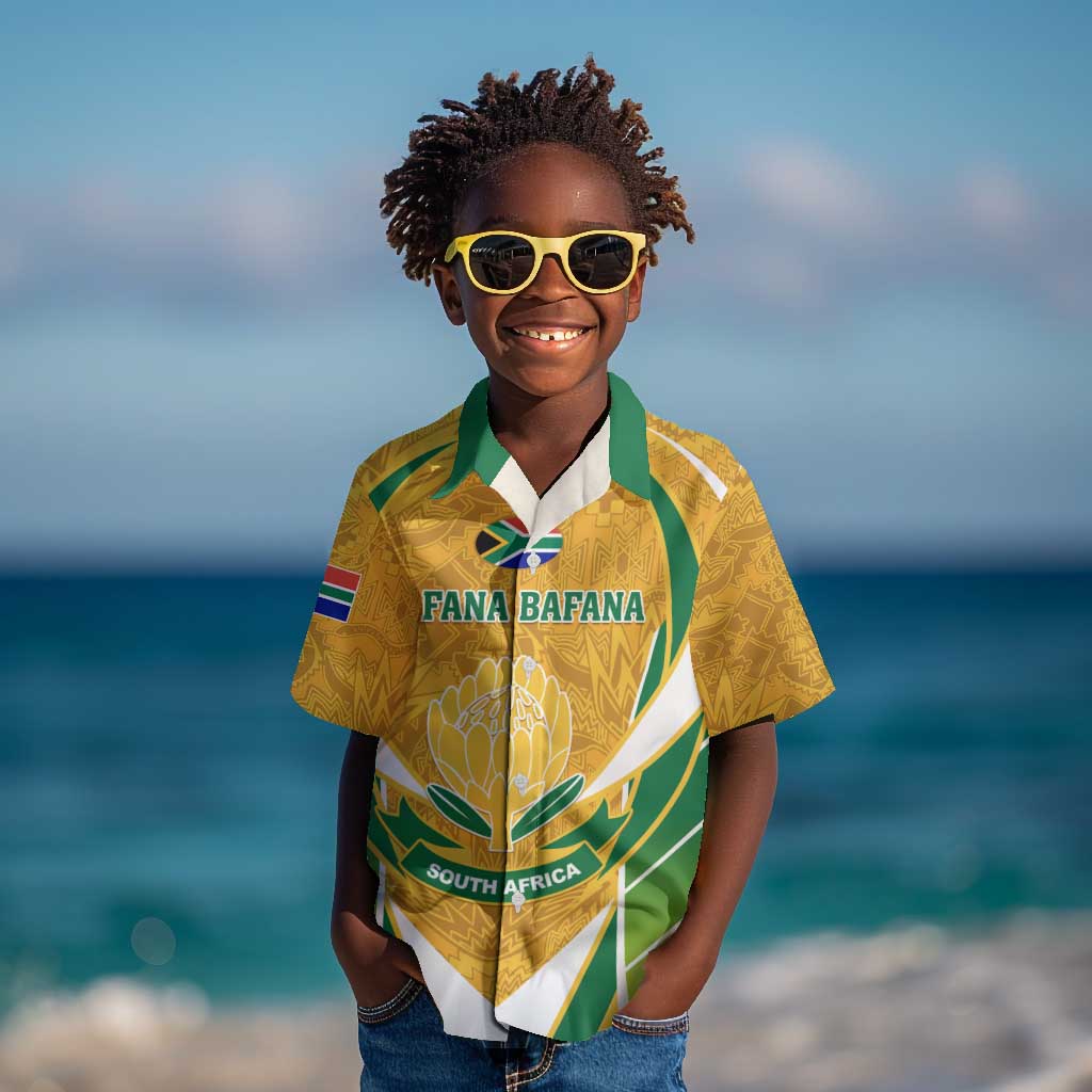 Support Bafana Bafana - South Africa Soccer Kid Hawaiian Shirt