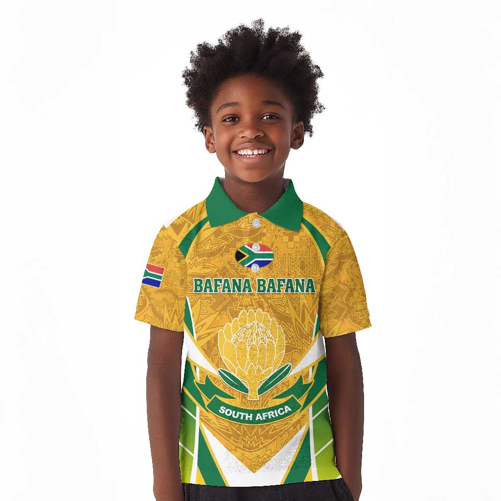 Support Bafana Bafana - South Africa Soccer Kid Polo Shirt